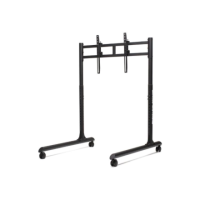 Next Level Racing Floor stand | Round Tube Freestanding Single Monitor Stand | Up to 65 