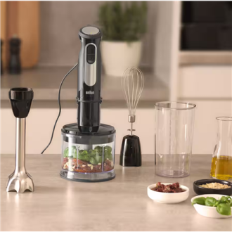 Braun Hand Blender | MQ55236M MultiQuick 5 Pro | Hand Blender | 750 W | Number of speeds 25 | Turbo mode | Black Braun Hand Blender | MQ55236M MultiQuick 5 Pro | Hand Blender | 750 W | Number of speeds 25 | Turbo mode | Black
