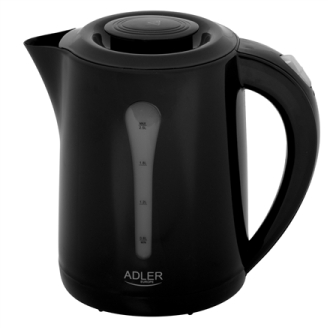 Adler | Kettle | AD 1244 | Electric | 1850 W | 2.5 L | Plastic | 360 rotational base | Black