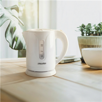 Mesko | Kettle | MS 1376 | Electric | 850 W | 0.8 L | Plastic | 360 rotational base | White