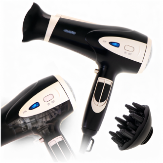 Mesko Hair Dryer | MS 2287 | 2200 W | Number of temperature settings 3 | Diffuser nozzle | Black/Champagne Mesko Hair Dryer | MS 2287 | 2200 W | Number of temperature settings 3 | Diffuser nozzle | Black/Champagne