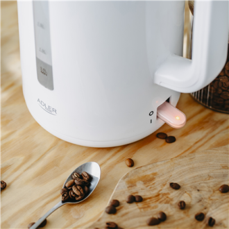 Adler | Kettle | AD 1386 | Electric | 1850 W | 2.2 L | Plastic | 360 rotational base | White