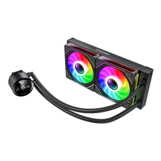 Gamemax CPU Liquid Cooler | ICEBURG 240 DIGITAL BK | Black Gamemax CPU Liquid Cooler | ICEBURG 240 DIGITAL BK | Black