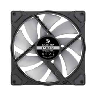 Gamemax Case Fan | FN14A-S5 | Black Gamemax Case Fan | FN14A-S5 | Black
