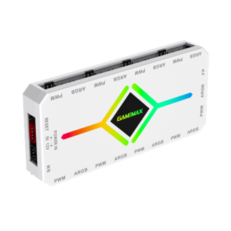 Gamemax | V4.0 ARGB PWM HUB WT | Hub for Gaming Chassis Gamemax | V4.0 ARGB PWM HUB WT | Hub for Gaming Chassis