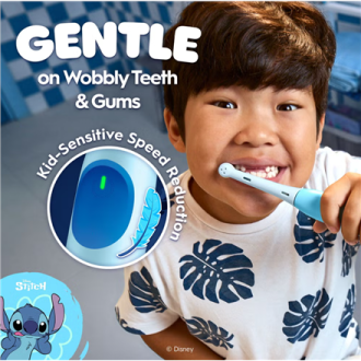 Oral-B Electric Toothbrush with Travel Case, 6Y+ | iO Kids Disney Stitch | Rechargeable | For kids | Number of brush heads inclu Oral-B Electric Toothbrush with Travel Case, 6Y+ | iO Kids Disney Stitch | Rechargeable | For kids | Number of brush heads inclu