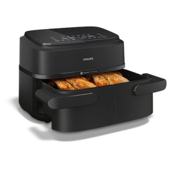 Philips Airfryer Dual Basket | NA150/00 1000 Series | Power 2450 W | Capacity 7 L | RapidAir Plus | Black Philips Airfryer Dual Basket | NA150/00 1000 Series | Power 2450 W | Capacity 7 L | RapidAir Plus | Black