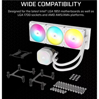 Corsair Liquid CPU Cooler | 360 RS ARGB | White
