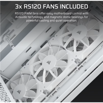 Corsair PC Case | 3200D RS | Mid-Tower | White Corsair PC Case | 3200D RS | Mid-Tower | White