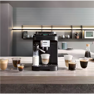Delonghi Coffee maker | Magnifica Evo | Pump pressure 15 bar | Built-in milk frother | Automatic | 1450 W | Black Delonghi Coffee maker | Magnifica Evo | Pump pressure 15 bar | Built-in milk frother | Automatic | 1450 W | Black