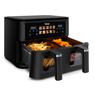 Tristar Double Basket Airfryer | FR-9075 | Power 2500 W | Capacity 9 L | Hot air technology | Black Tristar Double Basket Airfryer | FR-9075 | Power 2500 W | Capacity 9 L | Hot air technology | Black