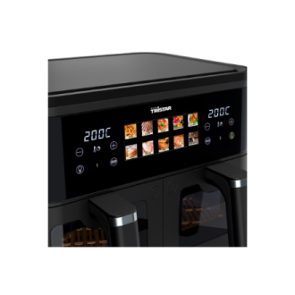 Tristar Double Basket Airfryer | FR-9075 | Power 2500 W | Capacity 9 L | Hot air technology | Black Tristar Double Basket Airfryer | FR-9075 | Power 2500 W | Capacity 9 L | Hot air technology | Black