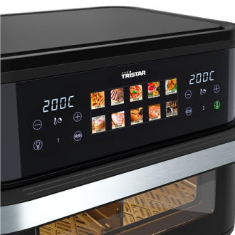 Tristar Dualzone Flex Airfryer | FR-9078 | Power 2800 W | Capacity 10 L | Hot air technology | Black Tristar Dualzone Flex Airfryer | FR-9078 | Power 2800 W | Capacity 10 L | Hot air technology | Black