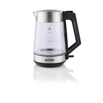 Gorenje | K17OGS | Kettle | Electric | 1.7 L | 2200 W | 360 rotational base | Stainless steel/Glass | Stainless steel Gorenje | K17OGS | Kettle | Electric | 1.7 L | 2200 W | 360 rotational base | Stainless steel/Glass | Stainless steel
