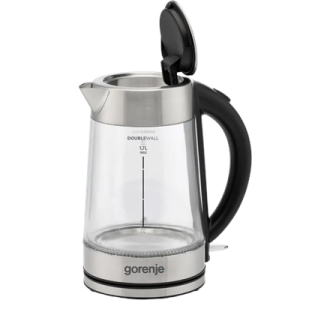 Gorenje Kettle | K17GDWII | 2200 W | Electric | 1.7 L | 360 rotational base | Stainless steel/Glass | Stainless steel/Transparen Gorenje Kettle | K17GDWII | 2200 W | Electric | 1.7 L | 360 rotational base | Stainless steel/Glass | Stainless steel/Transparen