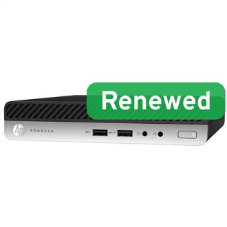 HP Renewed Grade A | ProDesk 600 G4 DM | Intel Core i3 | i3 8100T | 8 GB | NVMe | 128 GB | Intel UHD Graphics 630 | Windows 11 H HP Renewed Grade A | ProDesk 600 G4 DM | Intel Core i3 | i3 8100T | 8 GB | NVMe | 128 GB | Intel UHD Graphics 630 | Windows 11 H