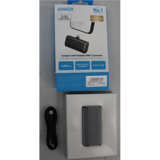 SALE OUT. Anker Nano Power Bank Built-In with USB-C Connector | A1653H11 | 5000 mAh | Black | DEMO SALE OUT. Anker Nano Power Bank Built-In with USB-C Connector | A1653H11 | 5000 mAh | Black | DEMO