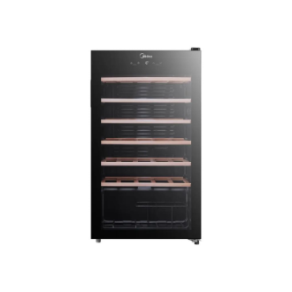 Midea Wine Cooler | MDRW150FGG22W | Energy efficiency class Class G | Free standing | Bottles capacity 34 | Black Midea Wine Cooler | MDRW150FGG22W | Energy efficiency class Class G | Free standing | Bottles capacity 34 | Black