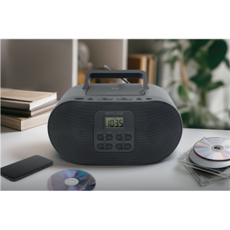 Muse M-33 BT | Portable Radio CD/MP3 Player with Bluetooth and USB Port | AUX in