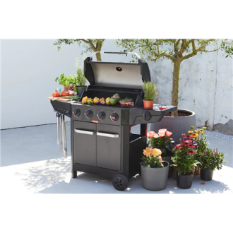 Barbecook Gas Barbecue Luca 412 with Cabinet and Sideburner, 145.4 x 60.3 x 112.3 cm | BC-GAS-3100