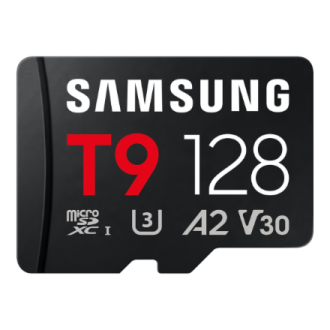 Samsung T9 | MicroSD Card | 128 GB | microSDXC | Flash memory class U3, V30, A2 Samsung T9 | MicroSD Card | 128 GB | microSDXC | Flash memory class U3, V30, A2