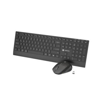 Natec Keyboard and Mouse | Stringray 2 | Keyboard and Mouse Set | Wireless | US | Black
