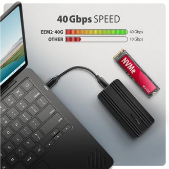AXAGON USB-C 40Gbps external enclosure for M.2 NVMe SSD | EEM2-40G AXAGON USB-C 40Gbps external enclosure for M.2 NVMe SSD | EEM2-40G
