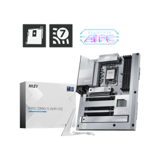MSI PRO Z890-S WIFI PZ | Processor family Intel | Processor socket LGA1851 | DDR5 | Supported hard disk drive interfaces SATA, M MSI PRO Z890-S WIFI PZ | Processor family Intel | Processor socket LGA1851 | DDR5 | Supported hard disk drive interfaces SATA, M