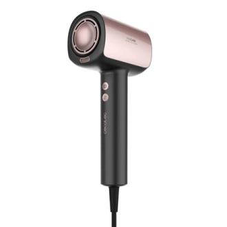 Cecotec Hair dryer | DryGlam Nano Plasma | 1600 W | Number of temperature settings 3 | Ionic function | Black/Rose Gold | Diffus