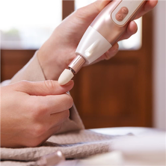 Cecotec Electric Manicure and Pedicure Set | PinkyCare 700 Perfect Nails | Nail Drill | Pink/White