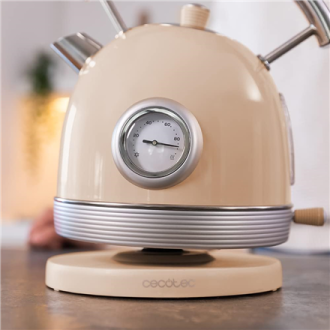 Cecotec Kettle | ThermoSense 420 Vintage | 2200 W | Electric | 1.8 L | Stainless steel | 360 rotational base | Light Beige Cecotec Kettle | ThermoSense 420 Vintage | 2200 W | Electric | 1.8 L | Stainless steel | 360 rotational base | Light Beige