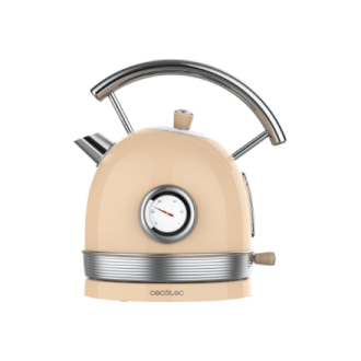 Cecotec Kettle | ThermoSense 420 Vintage | 2200 W | Electric | 1.8 L | Stainless steel | 360 rotational base | Light Beige Cecotec Kettle | ThermoSense 420 Vintage | 2200 W | Electric | 1.8 L | Stainless steel | 360 rotational base | Light Beige
