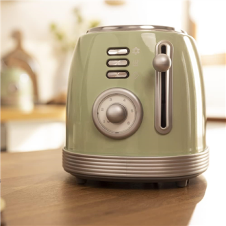 Cecotec Toaster | Toast&Taste 800 Vintage | Power 850 W | Number of slots 2 | Housing material Stainless steel | Light Green Cecotec Toaster | Toast&Taste 800 Vintage | Power 850 W | Number of slots 2 | Housing material Stainless steel | Light Green