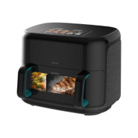 Cecotec Double hot air fryer | Cecofry&Grill Smokin'Prime 11000 | Power 2800 W | Capacity 11 L | Black Cecotec Double hot air fryer | Cecofry&Grill Smokin'Prime 11000 | Power 2800 W | Capacity 11 L | Black