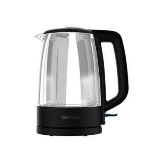 Cecotec Kettle | ThermoSense 320 Clear | 2200 W | Electric | 1.7 L | Glass | 360 rotational base | Black/Transparent Cecotec Kettle | ThermoSense 320 Clear | 2200 W | Electric | 1.7 L | Glass | 360 rotational base | Black/Transparent