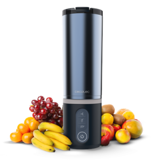 Cecotec Blender | Power Titanium Shake2Go | Portable | 180 W | Jar material BPA-free | Jar capacity 0.6 L | Dark Steel