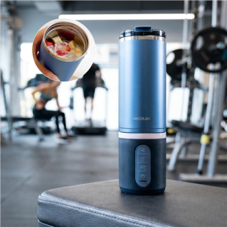 Cecotec Blender | Power Titanium Shake2Go | Portable | 180 W | Jar material BPA-free | Jar capacity 0.6 L | Dark Steel