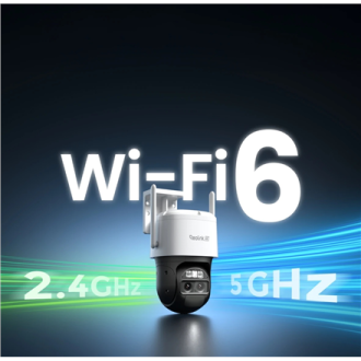 Reolink 4K Dual-Lens Wi-Fi 6 Battery-Powered Security Camera withSolar Panel 2 | Trackmix Series B770 | PTZ | 2.8mm/F1.6 | H.264 Reolink 4K Dual-Lens Wi-Fi 6 Battery-Powered Security Camera withSolar Panel 2 | Trackmix Series B770 | PTZ | 2.8mm/F1.6 | H.264