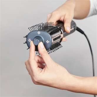Rowenta Hair straightening brush/hair dryer | UB9720E0 | Ion conditioning | Number of heating levels 3 | 1100 W | Blue/Copper