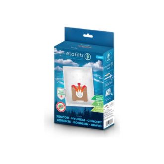 ETA Dust bags for vacuum cleaners Concept, ECG, Gorenje, Hyundai, Rohnson, Samsung, Sencor, Tesla and others | ETASEN1 | 4 pc(s) ETA Dust bags for vacuum cleaners Concept, ECG, Gorenje, Hyundai, Rohnson, Samsung, Sencor, Tesla and others | ETASEN1 | 4 pc(s)