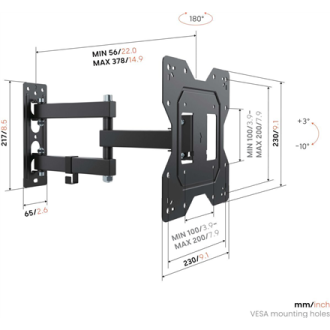 Vogels Wall mount | UP 2043 Full-Motion TV Wall Mount S | 19-43 