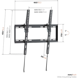 Vogels Wall mount | UP 4013 Tilting TV Wall Mount M | 32-65 Vogels Wall mount | UP 4013 Tilting TV Wall Mount M | 32-65