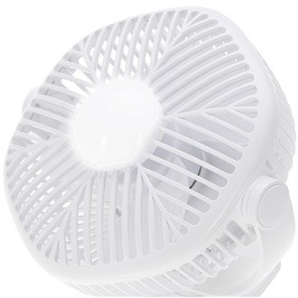 Adler Rechargeable fan with clip | AD 7335 | Table Fan | 6 W | Diameter 12.7 cm | Number of speeds 3 | Oscillation | White Adler Rechargeable fan with clip | AD 7335 | Table Fan | 6 W | Diameter 12.7 cm | Number of speeds 3 | Oscillation | White