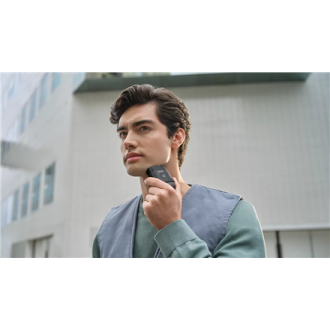 Philips Compact Shaver | S591/05 500 Series | Operating time (max) 40 min | Wet & Dry | Lithium Ion | Metallic Black