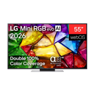 LG 4K evo AI Mini RGB TV | 55MRGB87B3B | 55 | Smart TV | webOS | UHD | Black