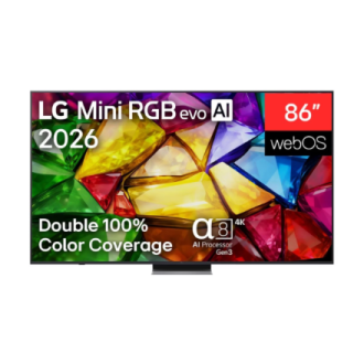 LG 4K evo AI Mini RGB TV | 86MRGB87B3B | 86 | Smart TV | webOS | UHD | Black