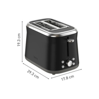 TEFAL Toaster | TT7208E0 Collection Retro | Power 850 W | Number of slots 2 | Housing material Stainless steel | Black TEFAL Toaster | TT7208E0 Collection Retro | Power 850 W | Number of slots 2 | Housing material Stainless steel | Black