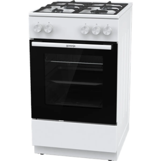 Gorenje GG5A10WFFM | Cooker | Hob type Gas | Oven type Gas | White | Width 50 cm | Depth 59.4 cm | Grilling | 70 L