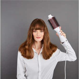 Rowenta Hot air brush | CF6135F0 | Ion conditioning | Number of heating levels 3 | Temperature (max) 230 C | White/Pink