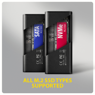AXAGON USB-C 10Gbps - M.2 NVMe & SATA SSD DISPLAY box | EEM2-SD2B AXAGON USB-C 10Gbps - M.2 NVMe & SATA SSD DISPLAY box | EEM2-SD2B